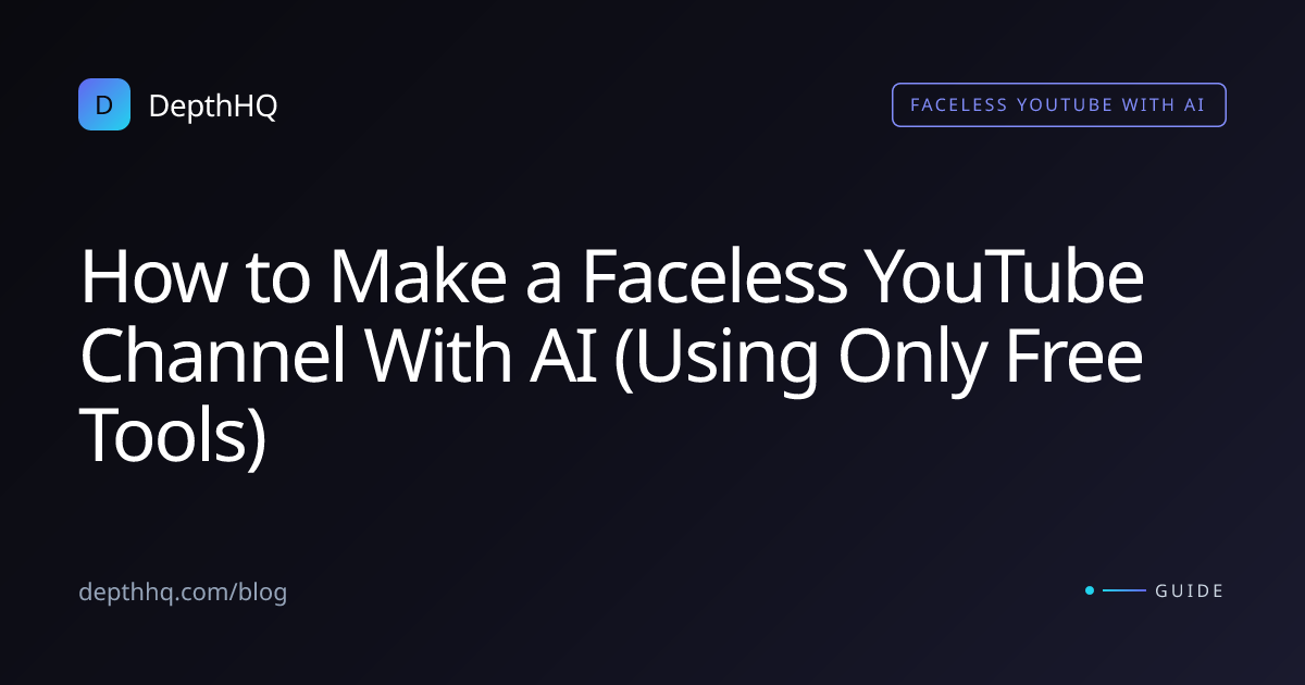 How to Make a Faceless YouTube Channel With AI (Using Only Free Tools ...